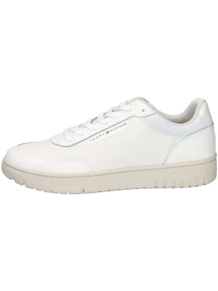 Tommy Hilfiger Sneakers Th Basket Core Écru alb