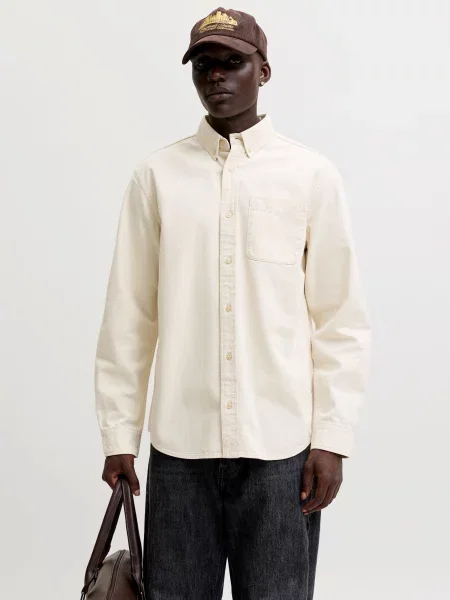 JACK & JONES Cămașă JJEBROOK' bej