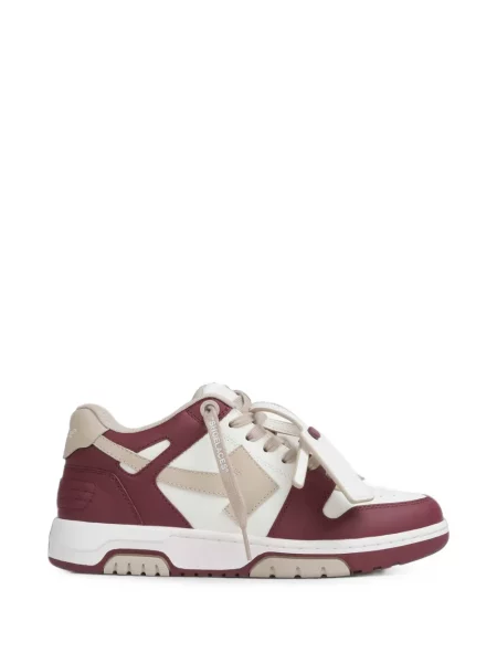 Sneakerși Off-white din piele business alb