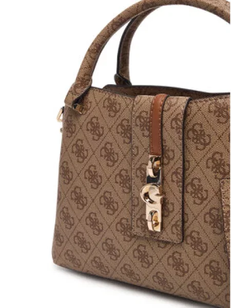 Torbica Guess Yvonne Logo smeđa