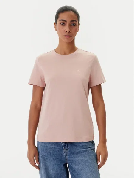 Calvin Klein Jeans Tricou Monogram Coral roz