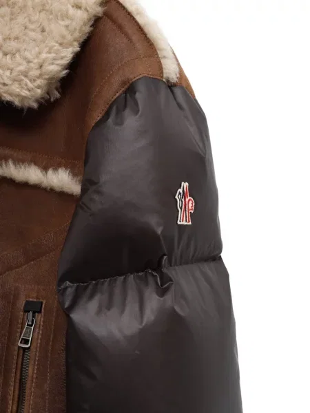 Geacă Moncler Grenoble maro