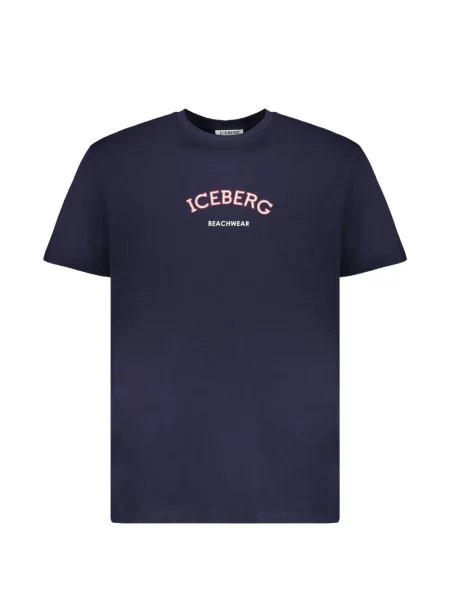 Scurt tricou Iceberg cu imagine albastru