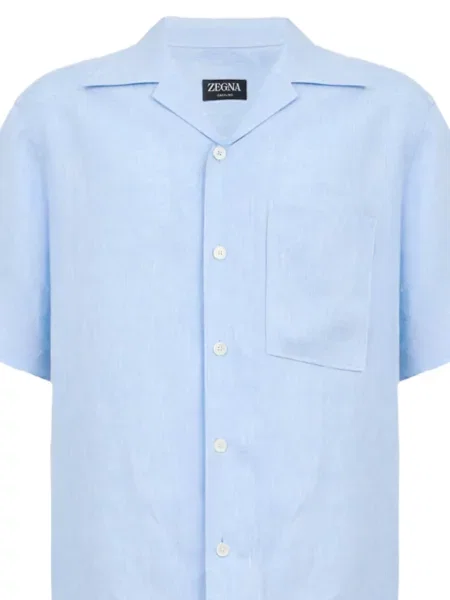 Scurt cămașă Zegna albastru