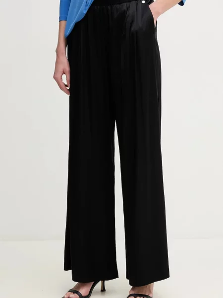 Mos Mosh pantaloni femei lat high waist negru