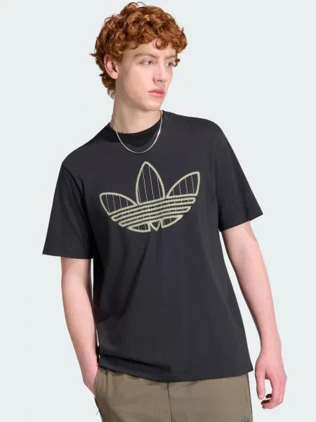 ADIDAS ORIGINALS Tričko Trefoil Infill žltá čierna