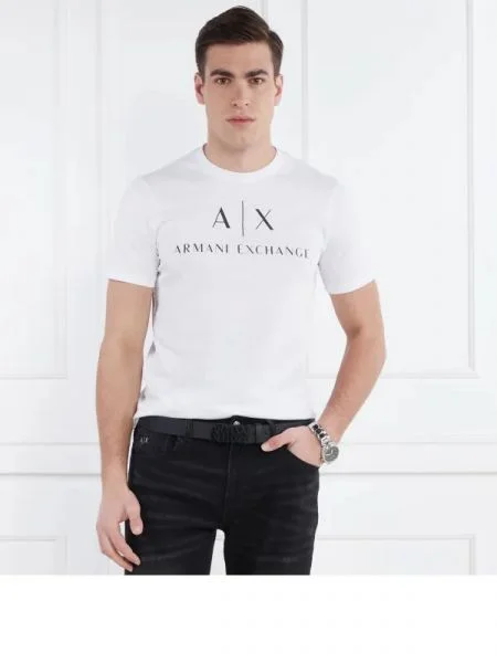Armani Exchange Tricou alb