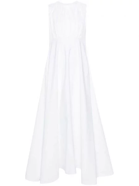 Rochie maxi Jil Sander din poplin alb
