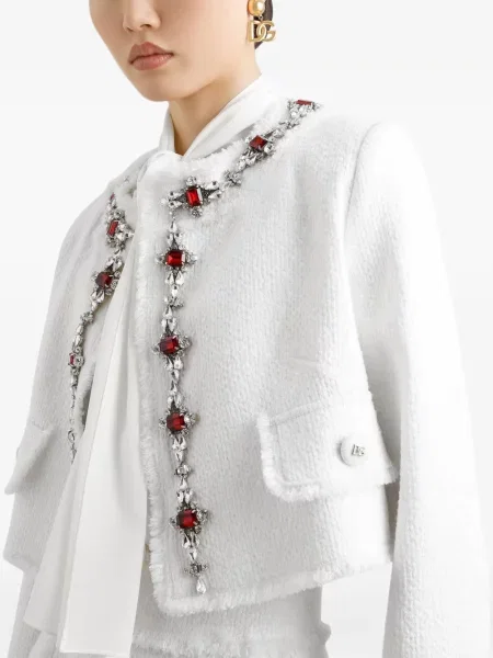 Geacă Dolce & Gabbana alb