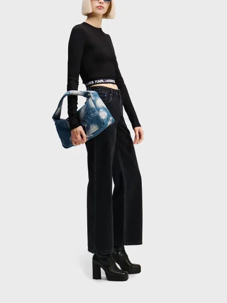 Топ Karl Lagerfeld Jeans черный