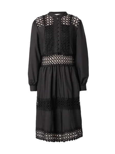 SISTERS POINT Rochie tip bluză NEVE-DR' negru