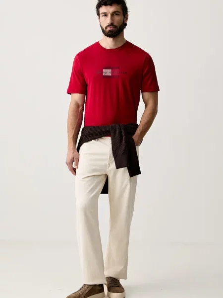 Tommy Hilfiger kratka majica rdeča