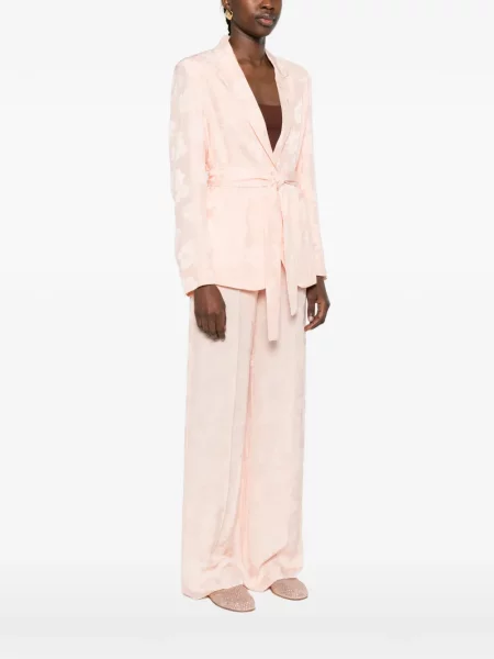 Geacă Forte_forte cu model floral cu imagine roz