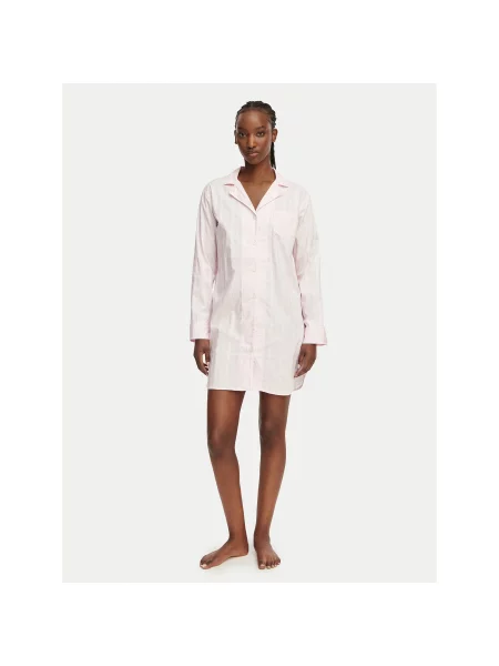 LAUREN RALPH LAUREN Νυχτικό Ανοιχτό Relaxed Fit ροζ