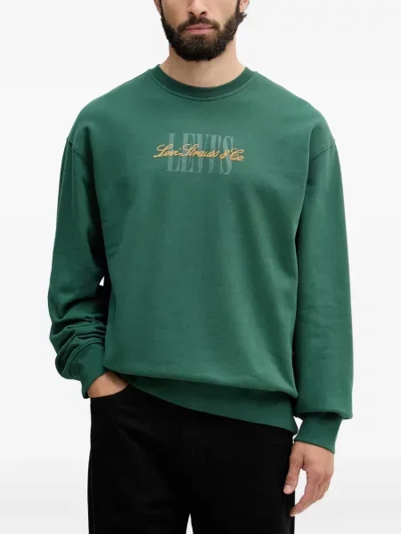 Cămașă Levi's® cu autograf cu decolteu rotund verde