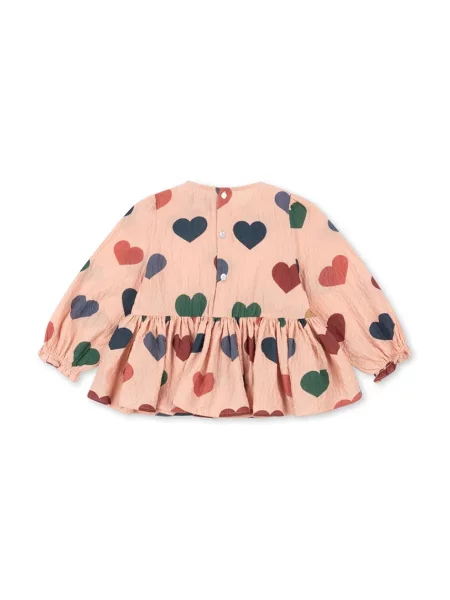 Konges Sløjd Dětská halenka ELIN BLOUSE GOTS růžová