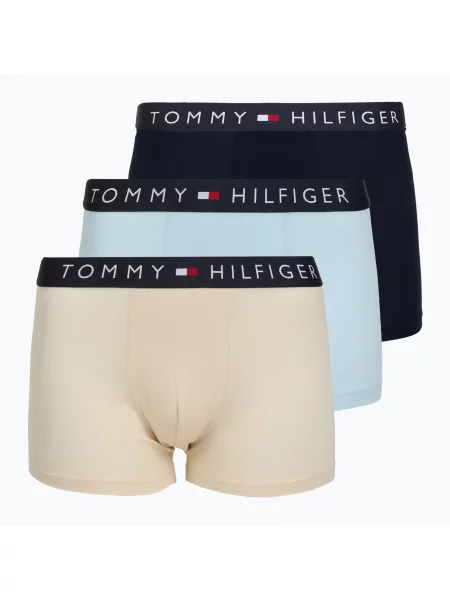 Boxeralsó Tommy Hilfiger Trumk 3 pairs desert sky/muslin/keep blue. Méret: L kék