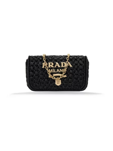 Body Prada skórzany czarny