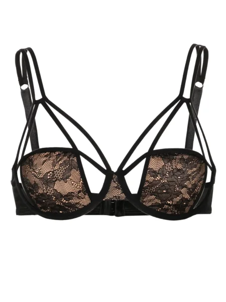 Sutien Marlies Dekkers cu model floral din dantelă negru