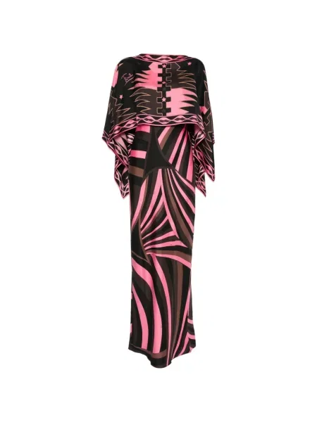 Rochie Pucci de mătase cu imagine negru
