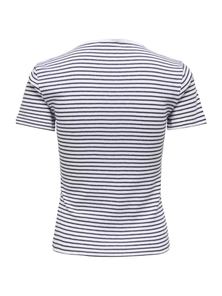 ONLY Tricou ONLKARI albastru noapte alb