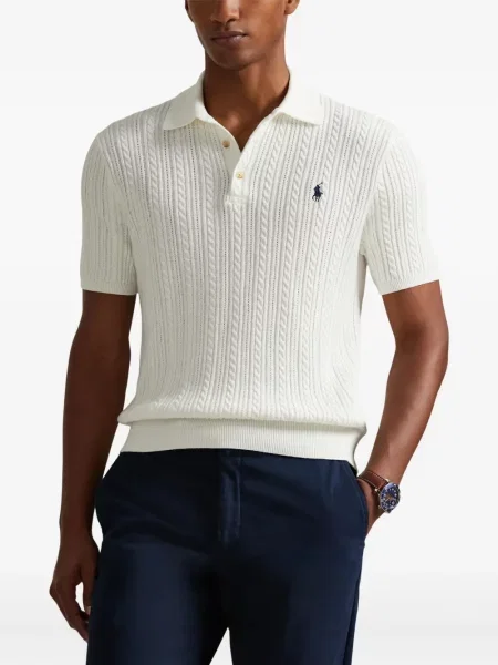 Кожени чорапи Polo Ralph Lauren с отворена пета с пейсли десен бяло
