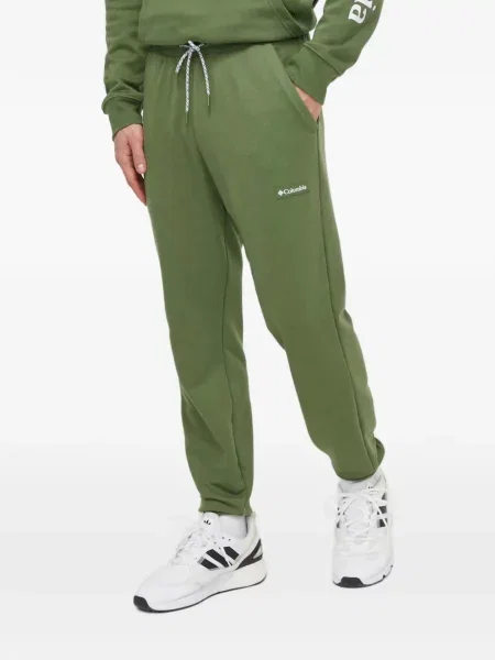Pantaloni Columbia alergare cu autograf cu cordon verde