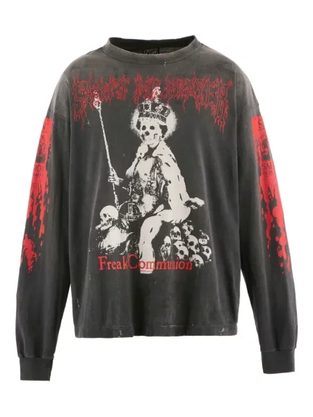 Dugo majica Saint Mxxxxxx s printom crna