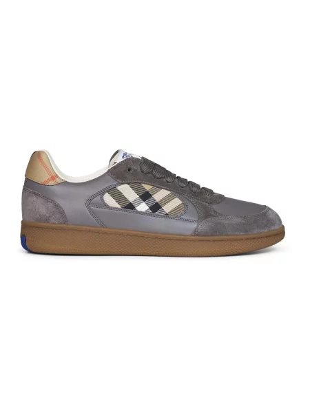 Sneakersy Burberry zamszowe szare