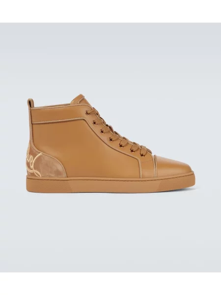 Sneakerși Christian Louboutin maro