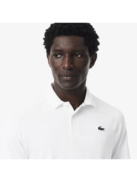Lacoste Sportowa Koszulka Polo Ultra Dry I Regular Fit biała