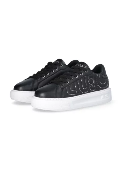 Sneakersy Liu Jo skórzane czarne