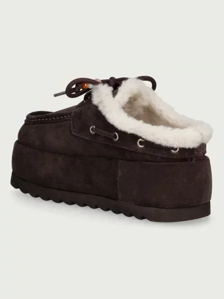 Steve Madden kapcie zamszowe Cuddly brązowe