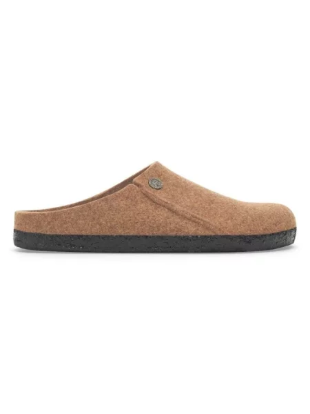 Lniane japonki Birkenstock brązowe