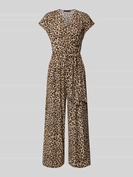 Kombinezon z dekoltem w serek i wiązanym Betty Barclay beżowy