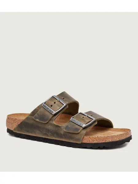 Birkenstock De piele șlapi Arizona | narrow fit maro