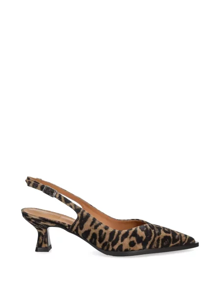 Pantofi cu toc Billi Bi cu model leopard maro