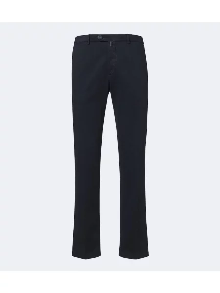 Pantaloni chino Kiton din cașmir albastru