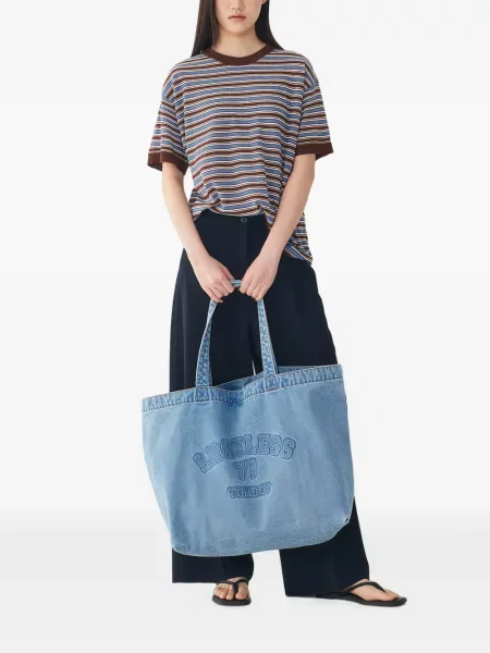 Shopper táska Tomboy autogrammal kék