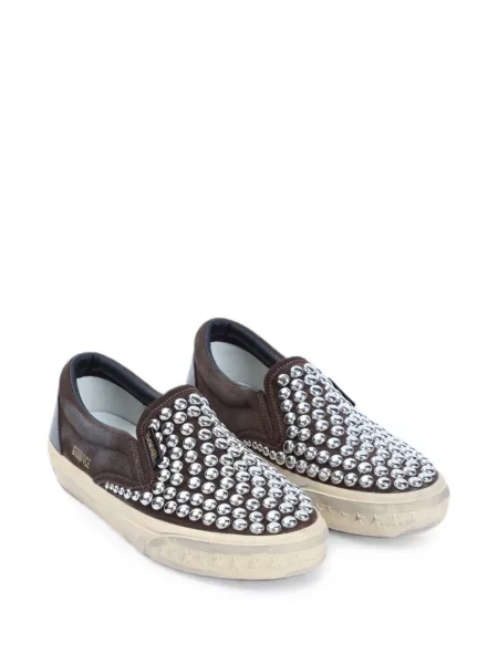 Sneakerși Golden Goose din piele maro