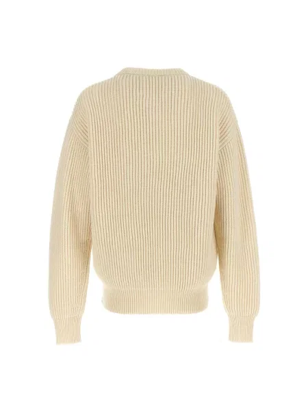Sweter Jil Sander wełniany chunky biały