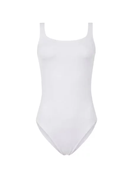 Body Wolford fără mâneci alb