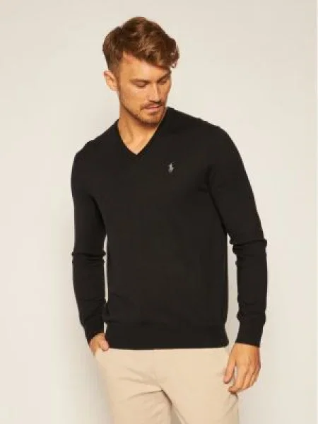 Polo Ralph Lauren Пуловер Ls Sf Vn Pp Черен