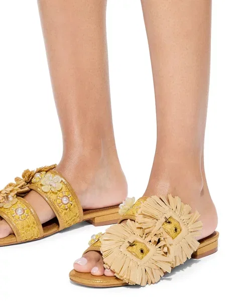 Шлепанцы Kurt Geiger London без каблука с пряжкой