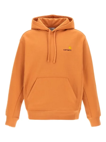 Hanorac cu glugă Carhartt Wip portocaliu