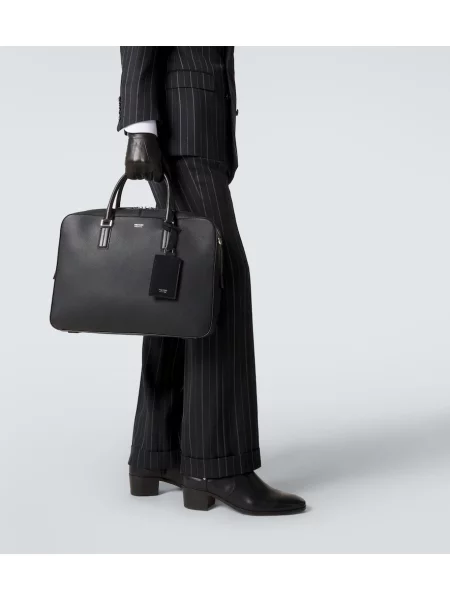 Servietă Tom Ford din piele negru