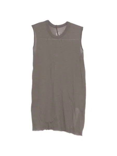 Tričko Rick Owens bez rukávů šedé