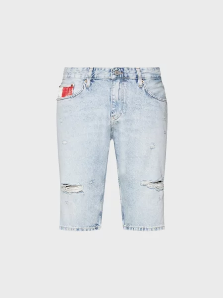Короткие джинсовые шорты Tommy Jeans голубые