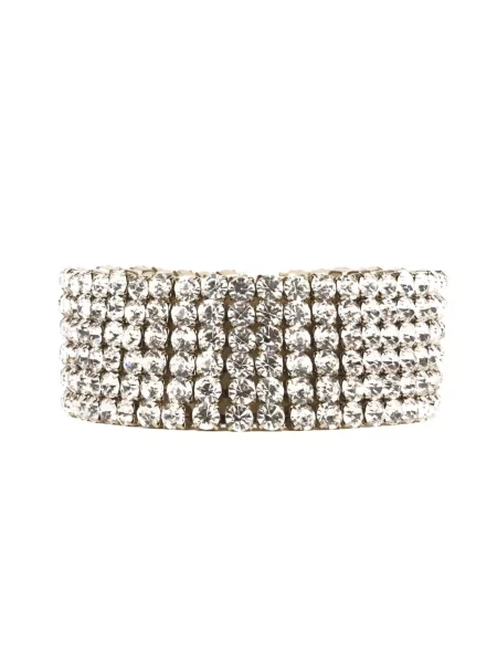 Lanțuri Asteria choker placcato oro con strass auriu / transparent