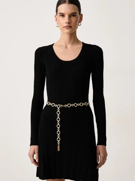 Marciano by Guess rochie evazată cu vâscoză LIMA negru